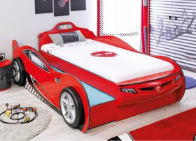 CARBED Кровать-машина Coupe с выдвижной кроватью Red 20.03.1306.00 в Крутинке - krutinka.katalogmebeli.com | фото