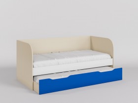 Диван-кровать Скай люкс (Синий/Белый/корпус Клен) в Крутинке - krutinka.katalogmebeli.com | фото