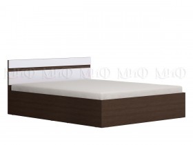 Ким кровать 1,6 (Венге/белый глянец) в Крутинке - krutinka.katalogmebeli.com | фото