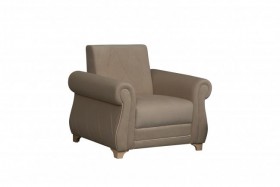 Кресло для отдыха "Порто" (велюр киви латте / микровельвет крем) в Крутинке - krutinka.katalogmebeli.com | фото