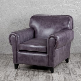 Кресло кожаное Элегант (Фиолетовый) в Крутинке - krutinka.katalogmebeli.com | фото