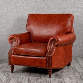 Кресло кожаное Лофт Аристократ (кожа буйвола) в Крутинке - krutinka.katalogmebeli.com | фото