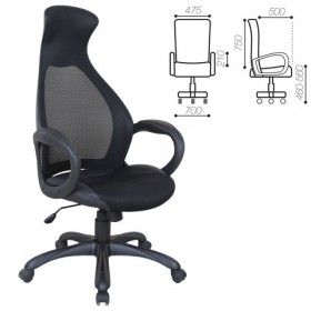 Кресло офисное BRABIX Genesis EX-517 (черное) в Крутинке - krutinka.katalogmebeli.com | фото