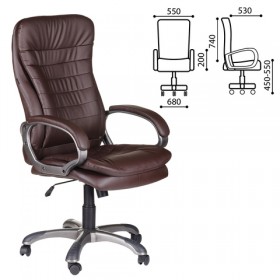 Кресло офисное BRABIX Omega EX-589 (коричневое) в Крутинке - krutinka.katalogmebeli.com | фото