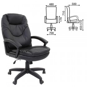 Кресло офисное BRABIX Trend EX-568 (черный) в Крутинке - krutinka.katalogmebeli.com | фото