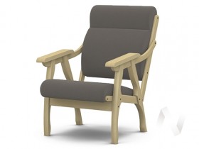 Кресло Вега-10 (бесцветный лак/ULTRA STONE) в Крутинке - krutinka.katalogmebeli.com | фото 1