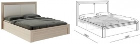 Кровать 1,6 Глэдис (М32) с подъемным механизмом Распродажа в Крутинке - krutinka.katalogmebeli.com | фото 2