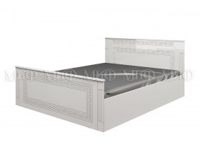 Кровать Афина-1 1,4 м (Белый/Белый глянец) в Крутинке - krutinka.katalogmebeli.com | фото
