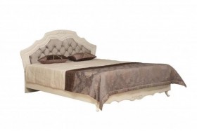 Кровать двойная "Кантри" (вудлайн кремовый/патина/ортопед/1820) в Крутинке - krutinka.katalogmebeli.com | фото