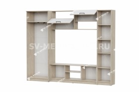 Мебель для гостиной МГС 3 Исполнение 1 Дуб Сонома / Белый в Крутинке - krutinka.katalogmebeli.com | фото 3