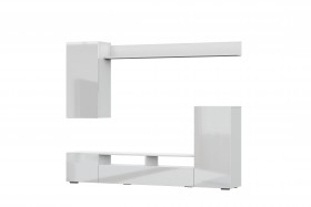 Мебель для гостиной МГС 4 (Белый/Белый глянец) в Крутинке - krutinka.katalogmebeli.com | фото 7