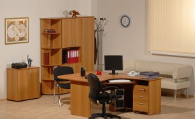 Мебель для персонала Рубин 42 Светлый миланский орех в Крутинке - krutinka.katalogmebeli.com | фото 2