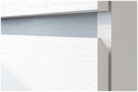 Модульная система "Токио" Пенал Белый текстурный / Белый текстурный в Крутинке - krutinka.katalogmebeli.com | фото 3