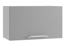 Норд ШВГ 600 Шкаф верхний горизонтальный (Софт смок/корпус Белый) в Крутинке - krutinka.katalogmebeli.com | фото