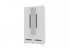Шкаф 3-х створчатый с ящиками и зеркалом Вега (Прованс) в Крутинке - krutinka.katalogmebeli.com | фото