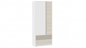 Шкаф для одежды комбинированный «Сканди» Дуб Гарден/Белый/Глиняный серый в Крутинке - krutinka.katalogmebeli.com | фото