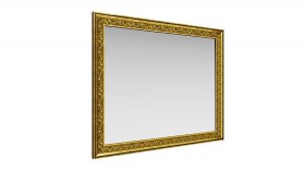 Зеркало навесное "Айрум"/(дуб кальяри / профиль: золото с орнаментом) в Крутинке - krutinka.katalogmebeli.com | фото